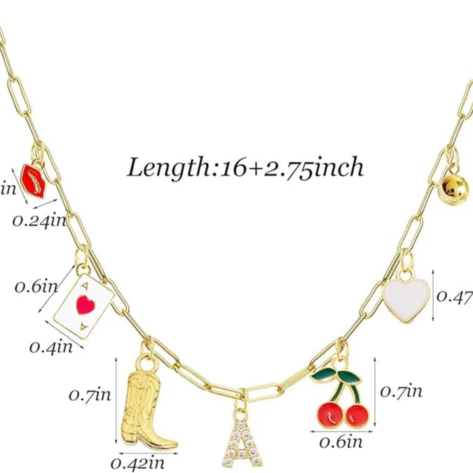 26-Letter Diamond Necklace