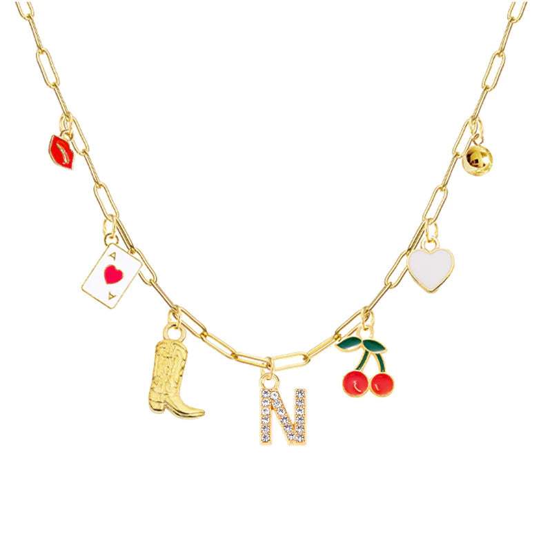 26-Letter Diamond Necklace