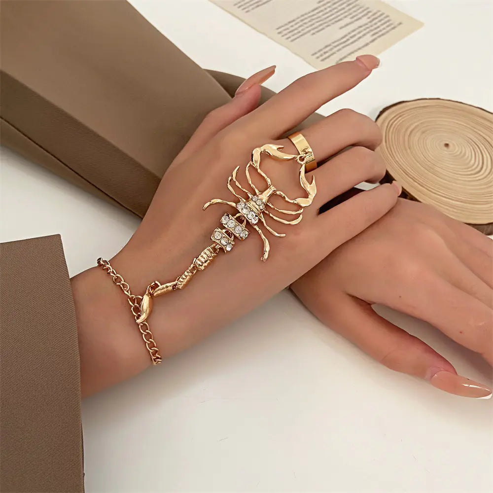 Exaggerated Scorpion Mitten Bracelet for Women