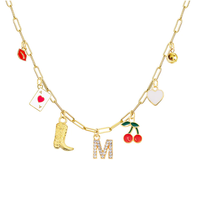 26-Letter Diamond Necklace