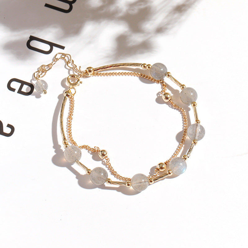 Crystal Bracelet Special-interest Design South Korea Temperament Moonstone