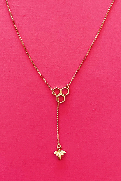 Bee With Me Necklace, Gold