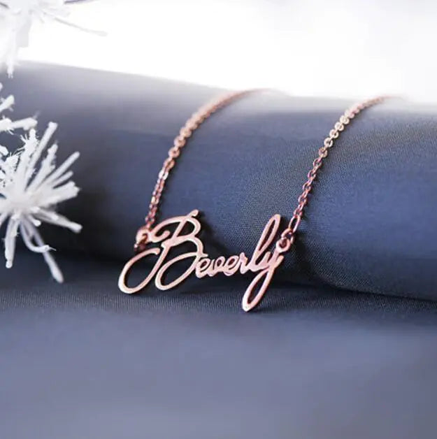 Custom Gold-Plated Letter Necklace