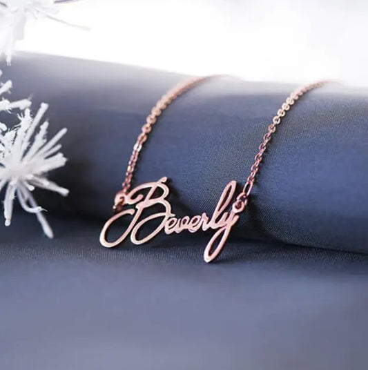 Custom Gold-Plated Letter Necklace