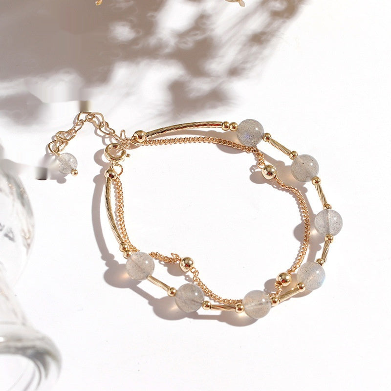 Crystal Bracelet Special-interest Design South Korea Temperament Moonstone