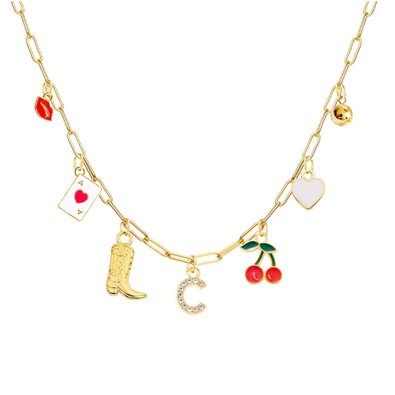 26-Letter Diamond Necklace