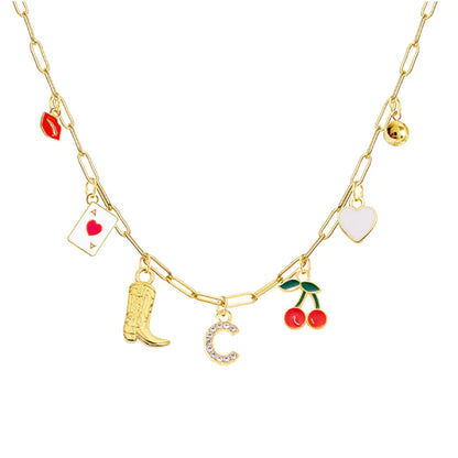 26-Letter Diamond Necklace