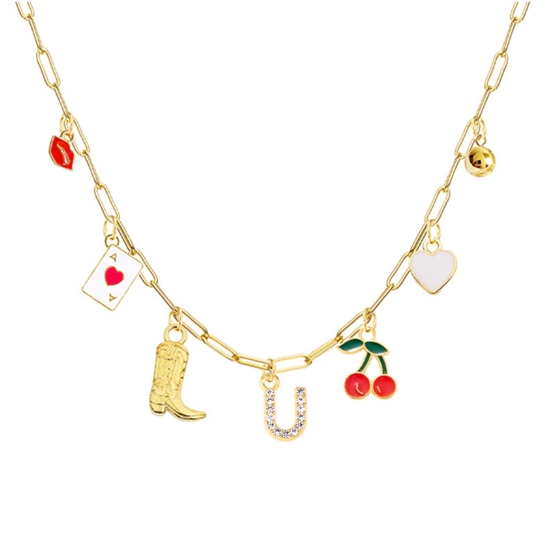 26-Letter Diamond Necklace