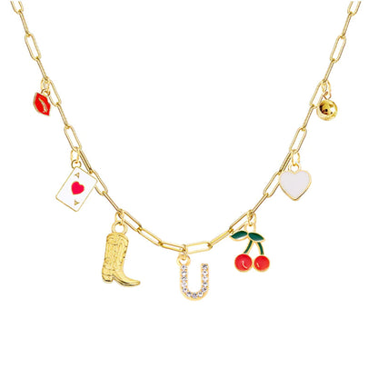 26-Letter Diamond Necklace