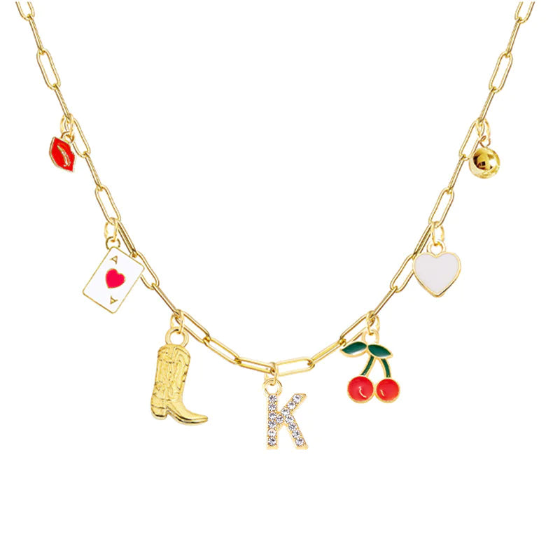 26-Letter Diamond Necklace