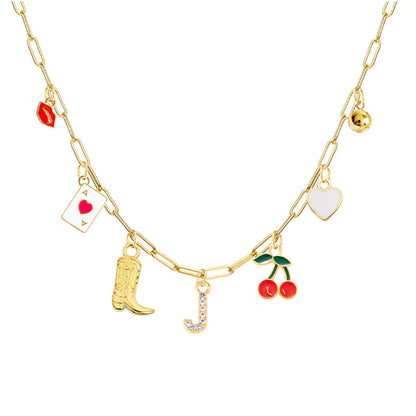 26-Letter Diamond Necklace