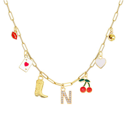 26-Letter Diamond Necklace