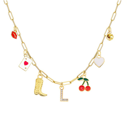 26-Letter Diamond Necklace