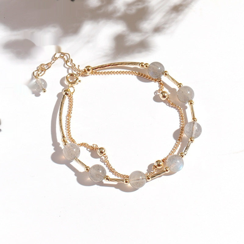 Crystal Bracelet Special-interest Design South Korea Temperament Moonstone