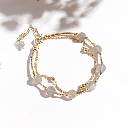 Crystal Bracelet Special-interest Design South Korea Temperament Moonstone