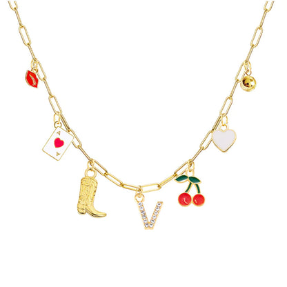 26-Letter Diamond Necklace