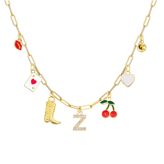26-Letter Diamond Necklace