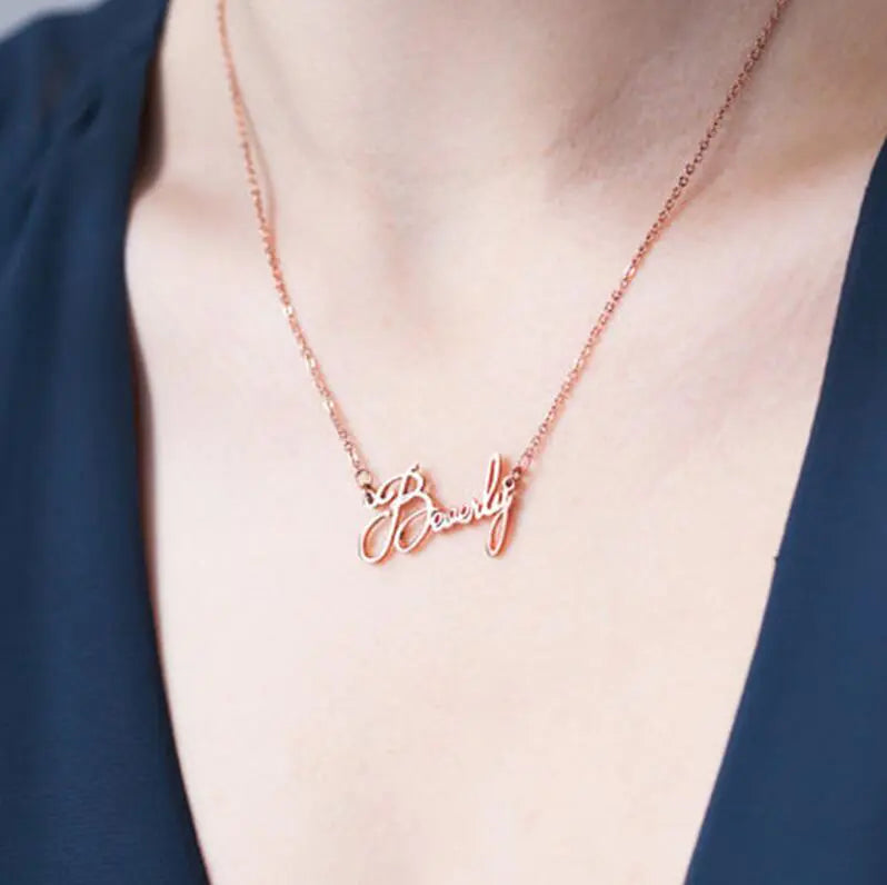 Custom Gold-Plated Letter Necklace