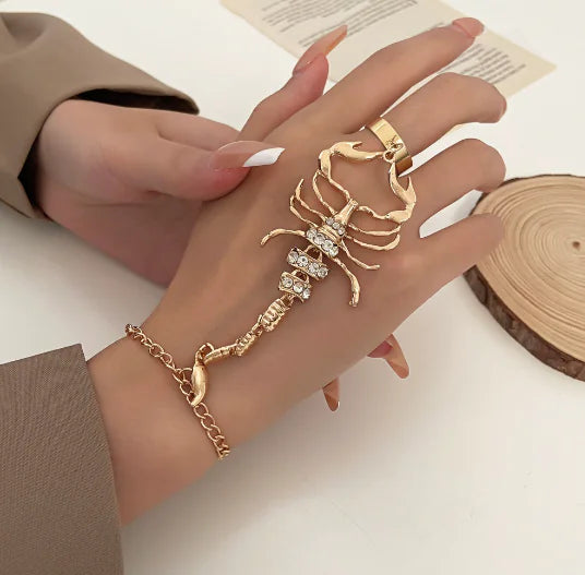 Exaggerated Scorpion Mitten Bracelet for Women