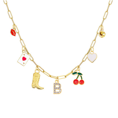 26-Letter Diamond Necklace